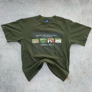 Costa Rica Eyes of the Rainforest Animal Graphic Vintage T Shirt Large